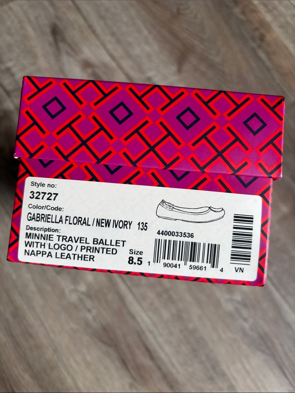 Tory Burch Floral Minnie Ballet Flats - Picture 4 of 6